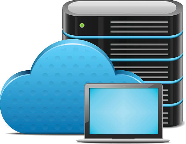Cloud network backup-vector illustration Cloud Hosting